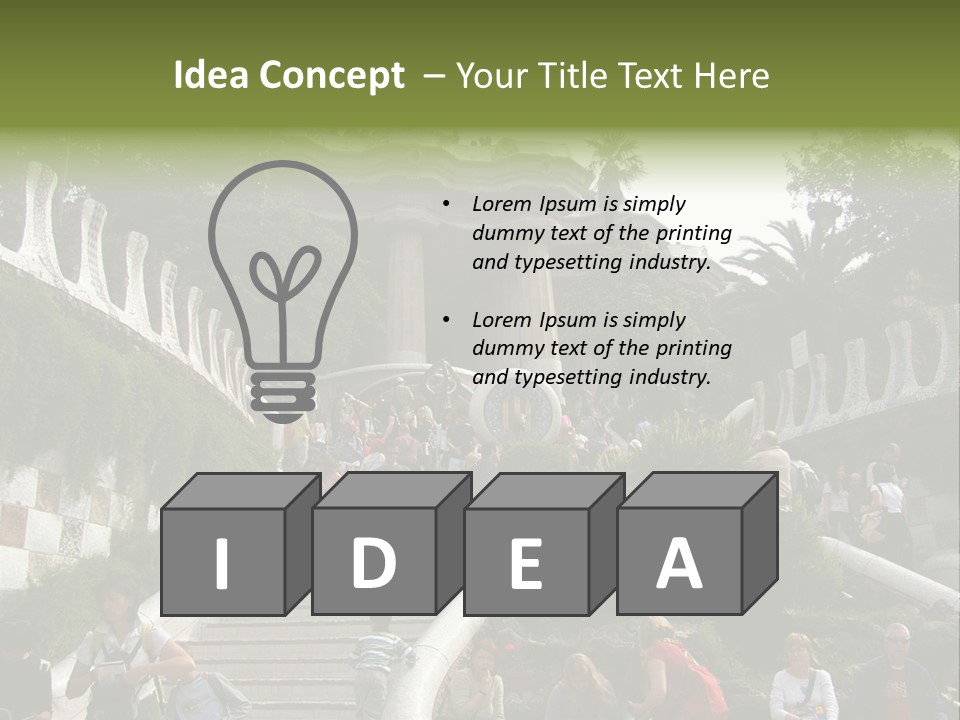 National Park In Barcelona, Spain PowerPoint Template