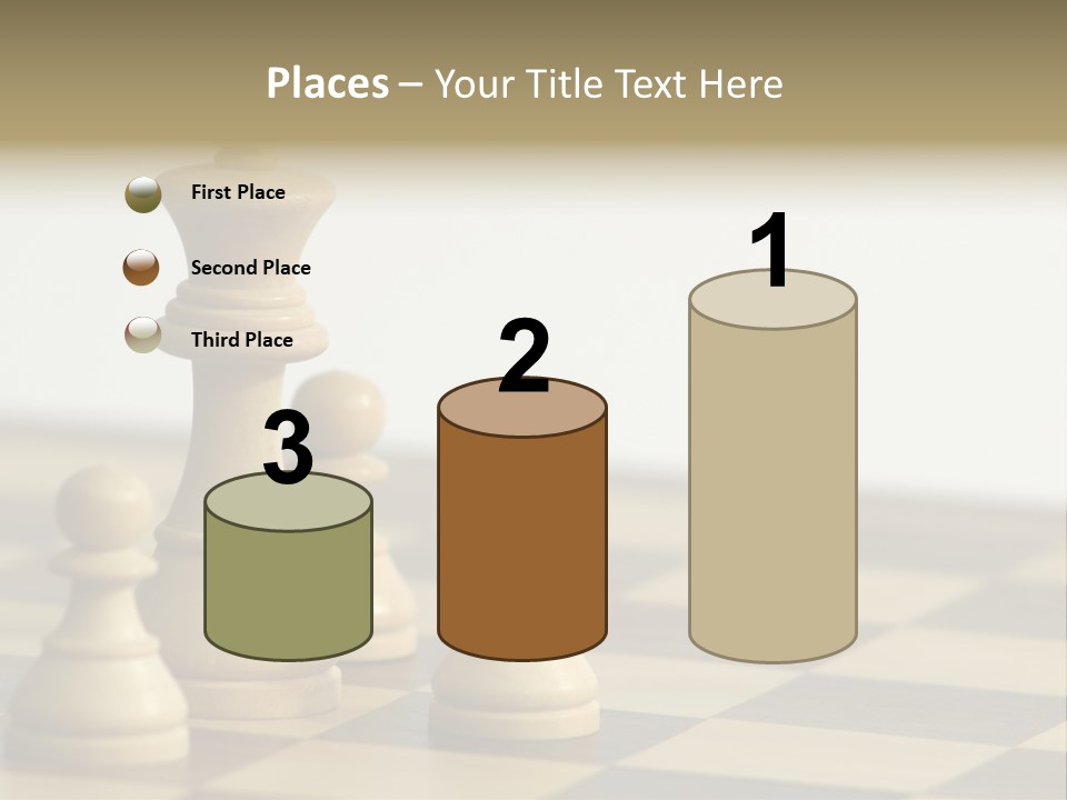 A Group Of Chess Pieces On A Chess Board PowerPoint Template