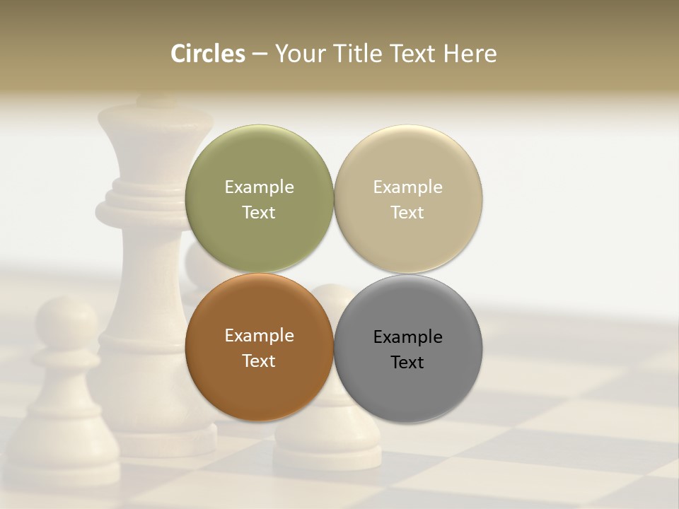 A Group Of Chess Pieces On A Chess Board PowerPoint Template