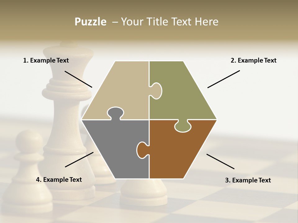 A Group Of Chess Pieces On A Chess Board PowerPoint Template