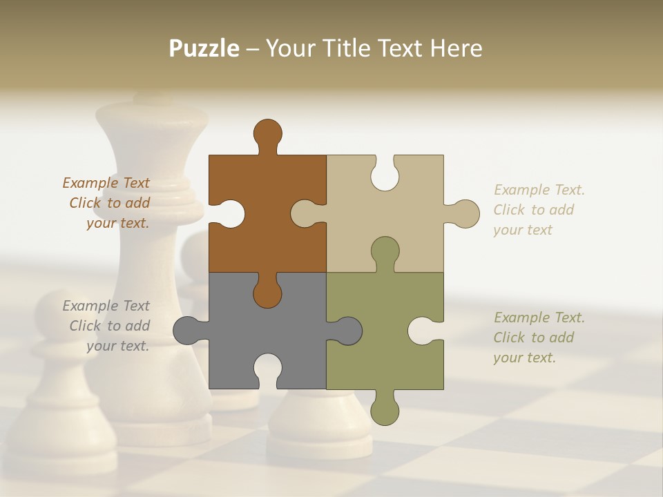 A Group Of Chess Pieces On A Chess Board PowerPoint Template