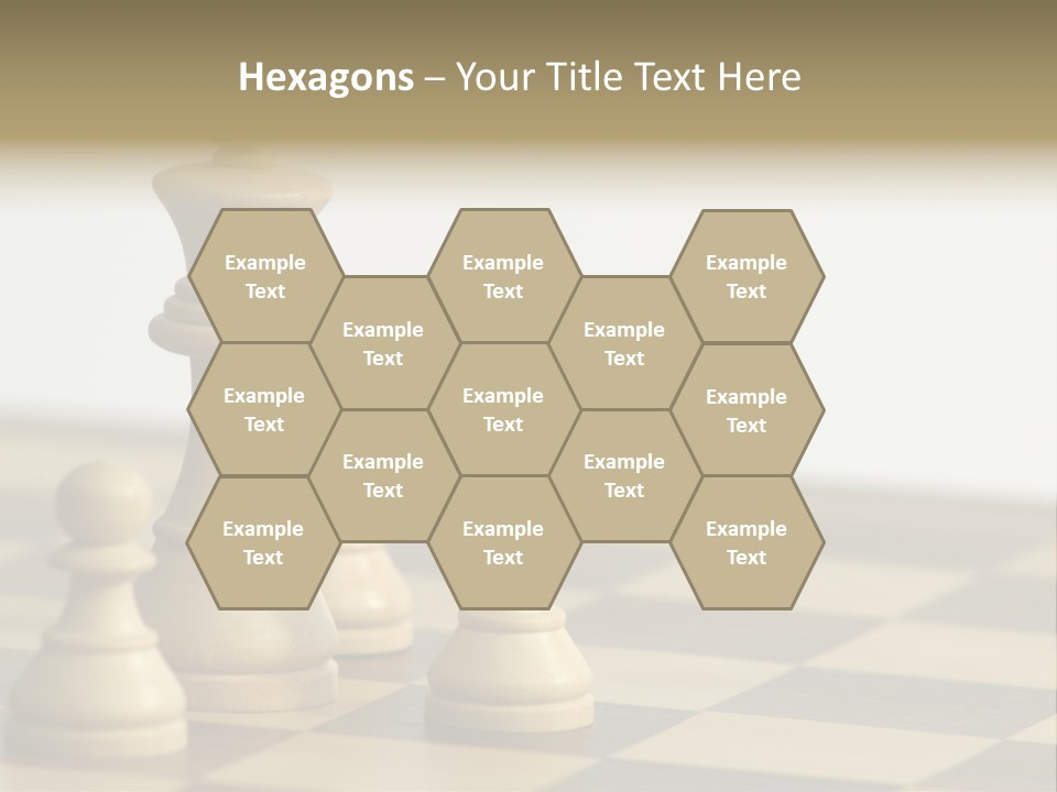A Group Of Chess Pieces On A Chess Board PowerPoint Template