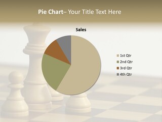 A Group Of Chess Pieces On A Chess Board PowerPoint Template