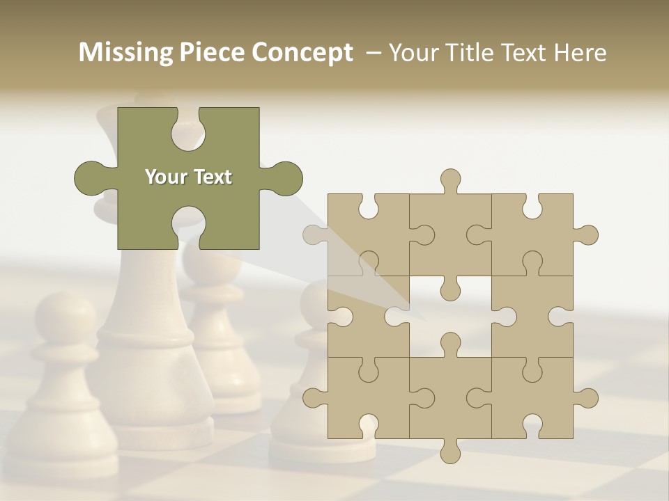 A Group Of Chess Pieces On A Chess Board PowerPoint Template