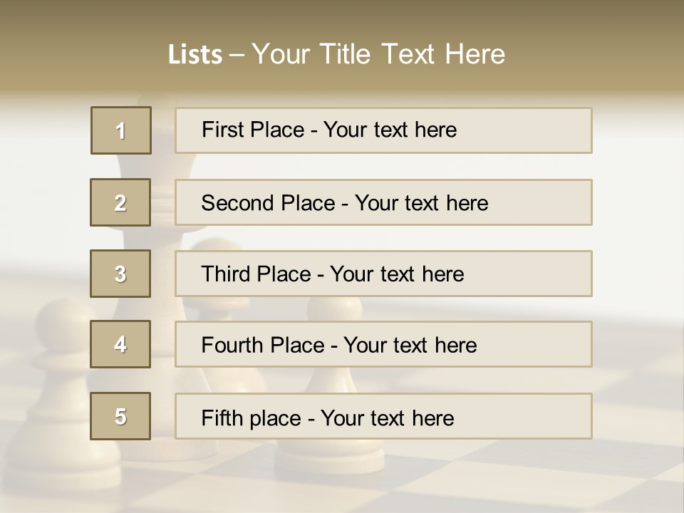 A Group Of Chess Pieces On A Chess Board PowerPoint Template