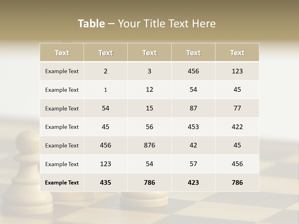 A Group Of Chess Pieces On A Chess Board PowerPoint Template