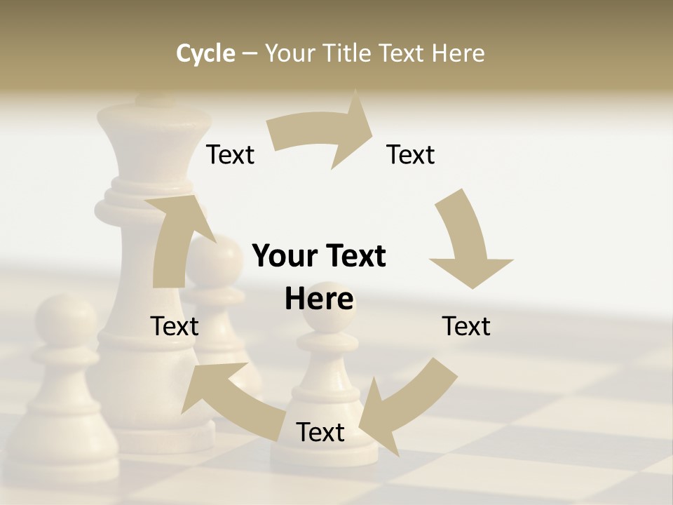 A Group Of Chess Pieces On A Chess Board PowerPoint Template