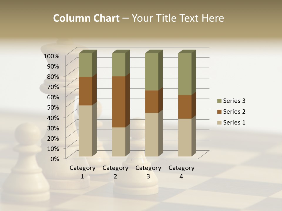 A Group Of Chess Pieces On A Chess Board PowerPoint Template