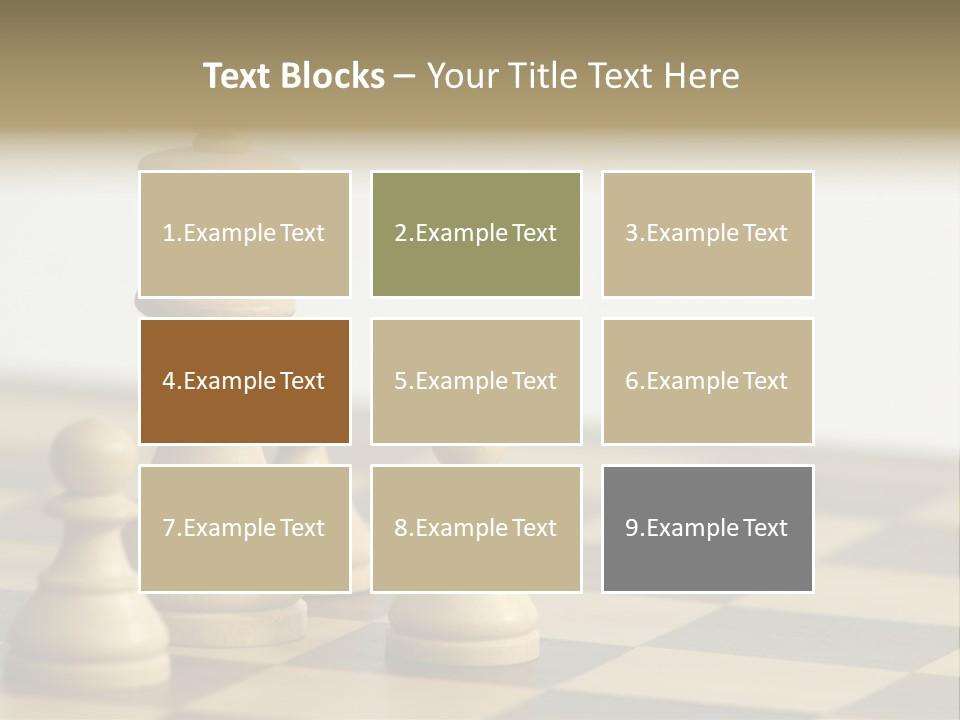 A Group Of Chess Pieces On A Chess Board PowerPoint Template