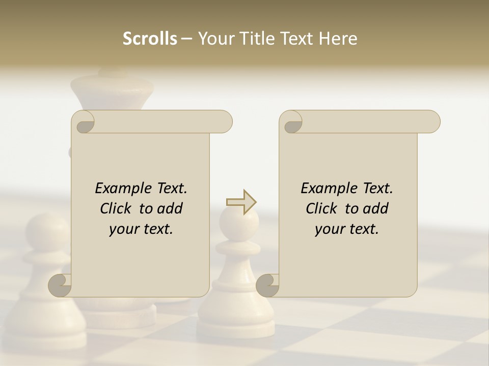 A Group Of Chess Pieces On A Chess Board PowerPoint Template
