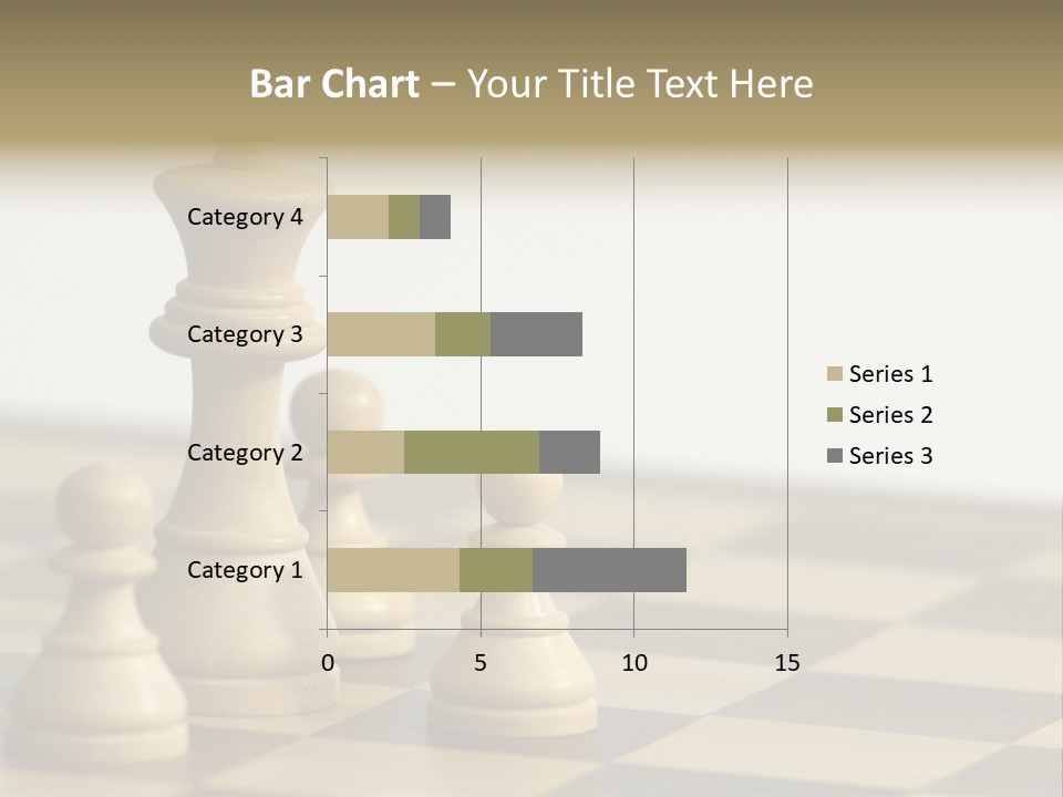A Group Of Chess Pieces On A Chess Board PowerPoint Template