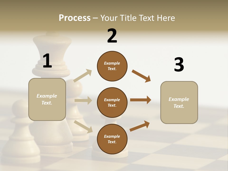 A Group Of Chess Pieces On A Chess Board PowerPoint Template