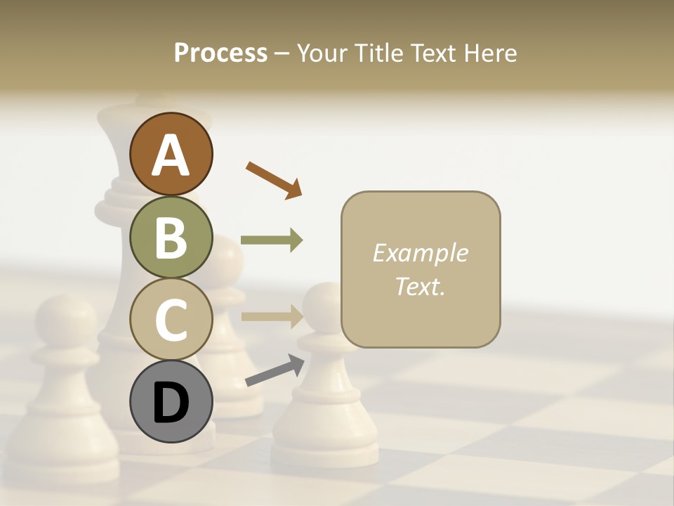 A Group Of Chess Pieces On A Chess Board PowerPoint Template