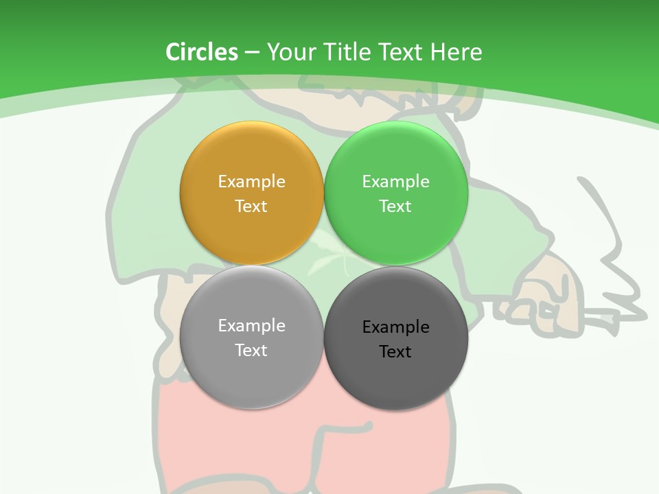 Hippie Smoking A Joint - See My Portfolio For More Great Vectors! PowerPoint Template