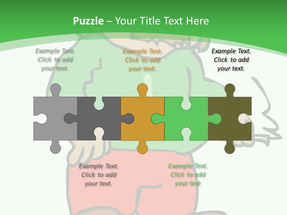 Hippie Smoking A Joint - See My Portfolio For More Great Vectors! PowerPoint Template