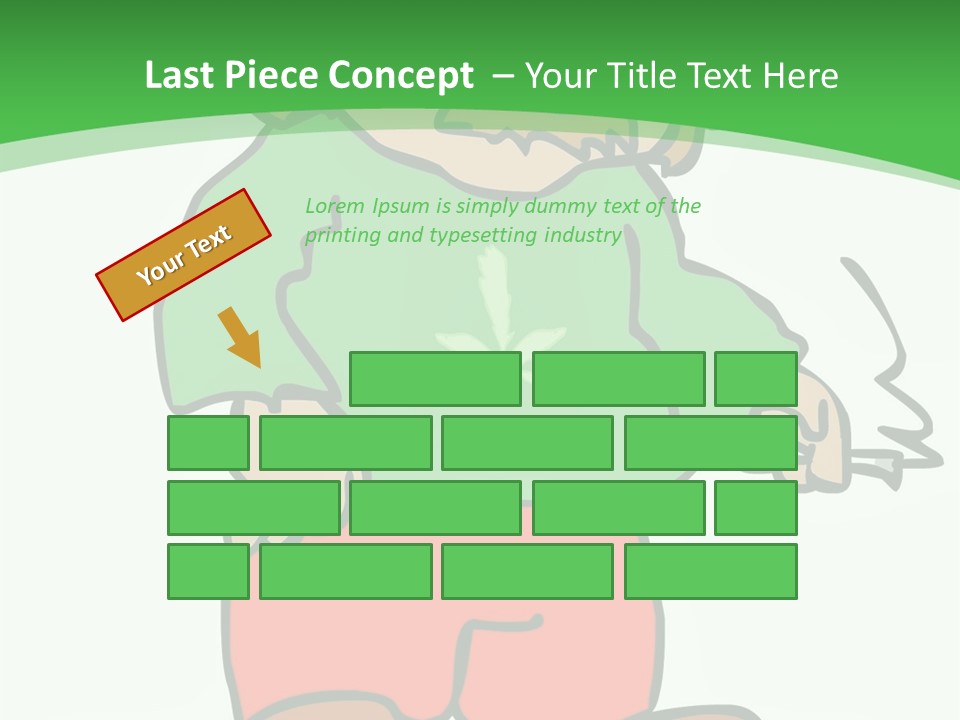 Hippie Smoking A Joint - See My Portfolio For More Great Vectors! PowerPoint Template