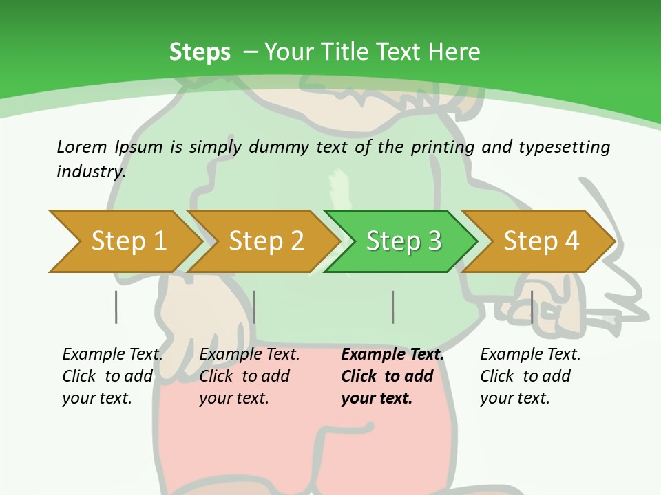 Hippie Smoking A Joint - See My Portfolio For More Great Vectors! PowerPoint Template