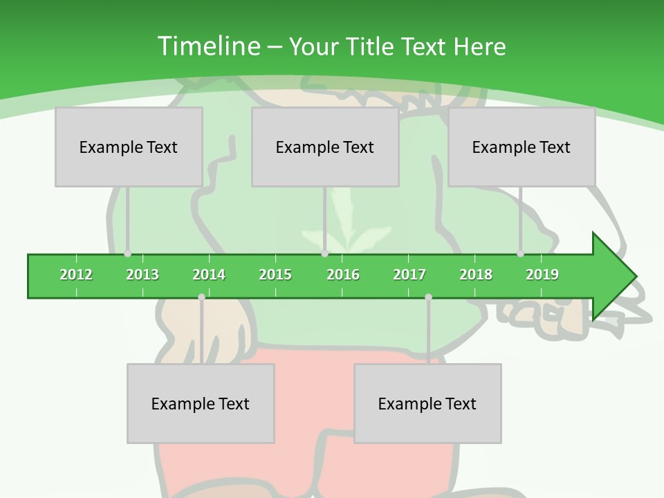 Hippie Smoking A Joint - See My Portfolio For More Great Vectors! PowerPoint Template
