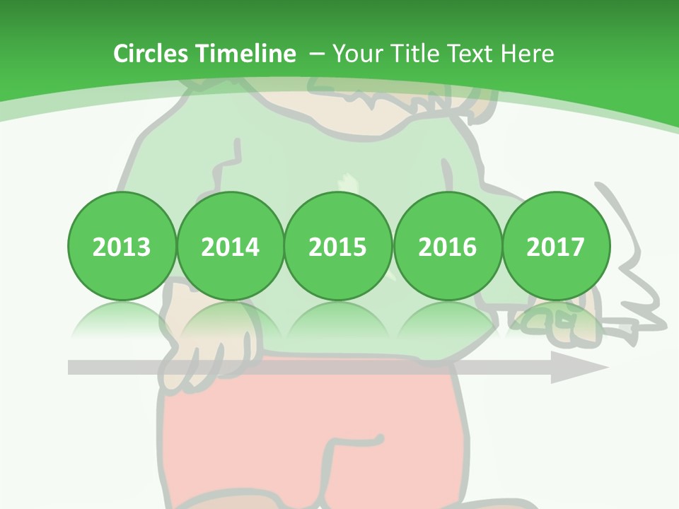 Hippie Smoking A Joint - See My Portfolio For More Great Vectors! PowerPoint Template