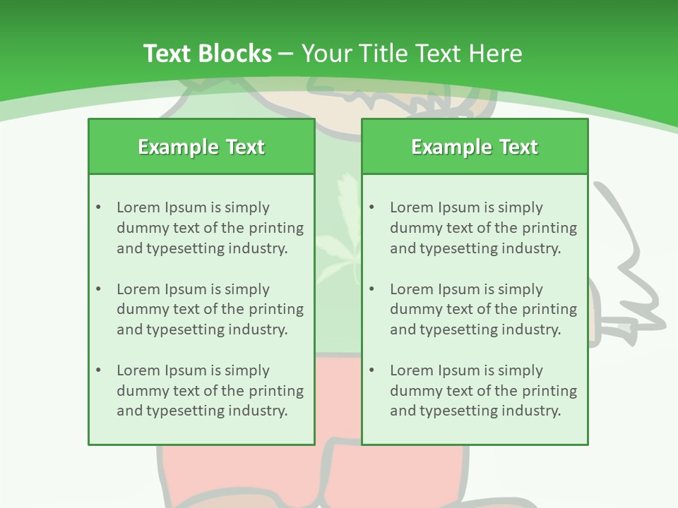 Hippie Smoking A Joint - See My Portfolio For More Great Vectors! PowerPoint Template