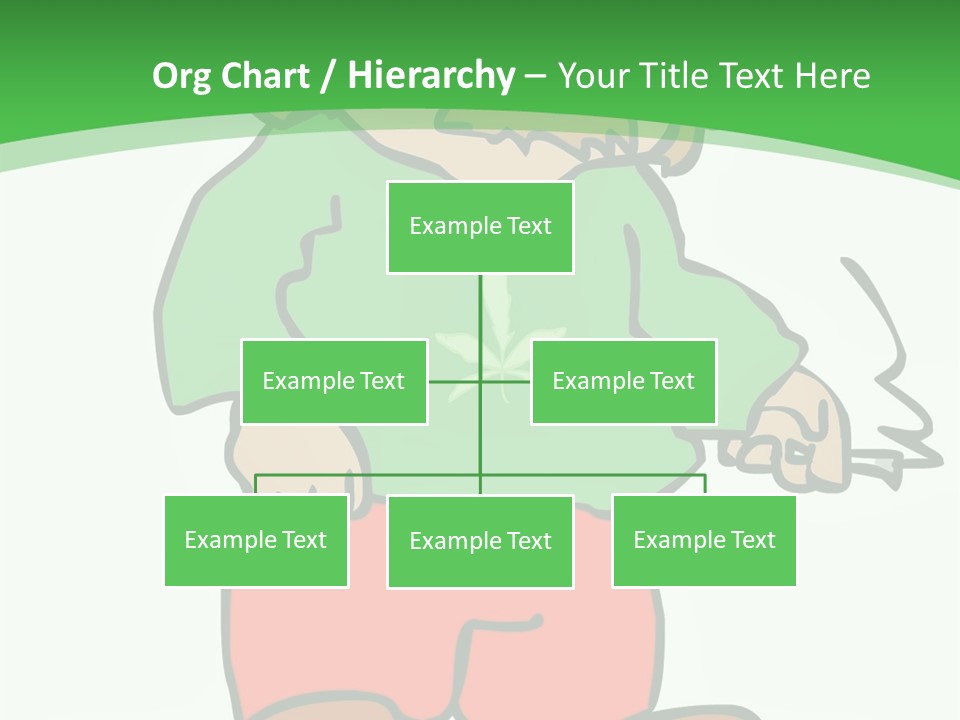 Hippie Smoking A Joint - See My Portfolio For More Great Vectors! PowerPoint Template
