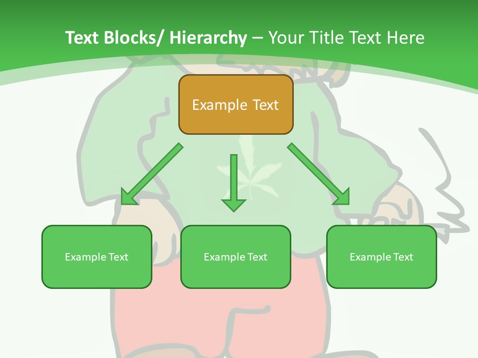 Hippie Smoking A Joint - See My Portfolio For More Great Vectors! PowerPoint Template