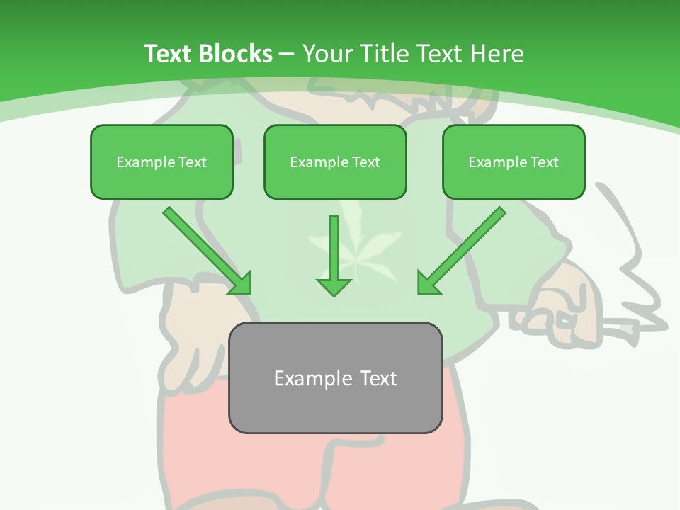 Hippie Smoking A Joint - See My Portfolio For More Great Vectors! PowerPoint Template