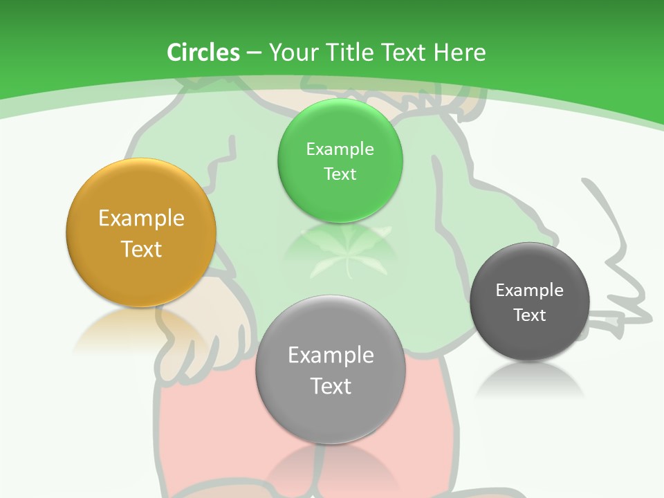 Hippie Smoking A Joint - See My Portfolio For More Great Vectors! PowerPoint Template