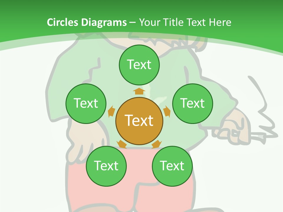 Hippie Smoking A Joint - See My Portfolio For More Great Vectors! PowerPoint Template