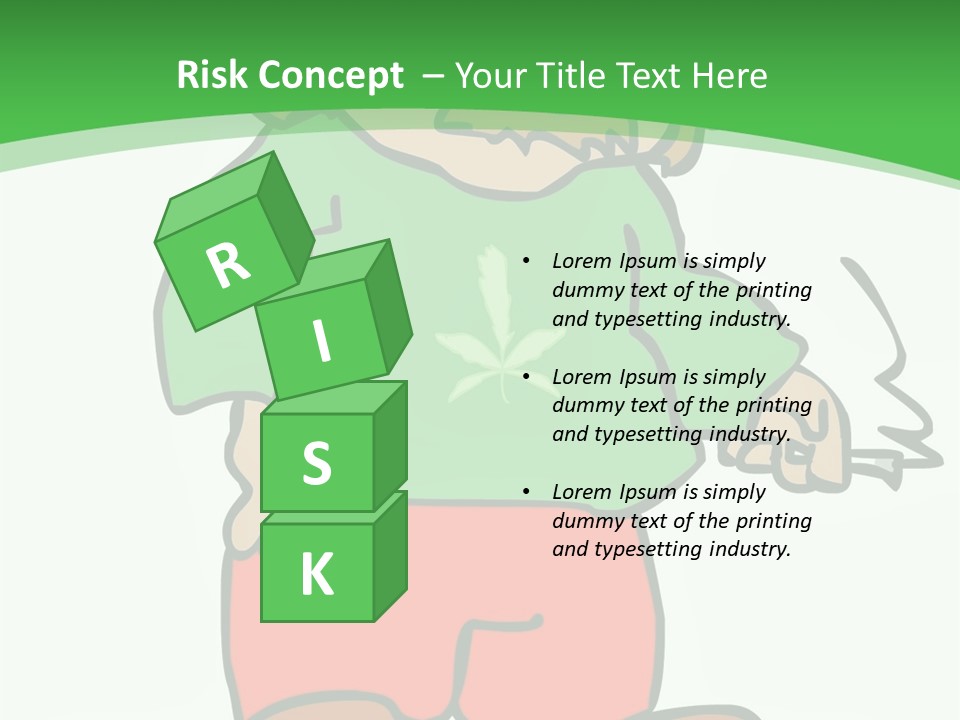 Hippie Smoking A Joint - See My Portfolio For More Great Vectors! PowerPoint Template