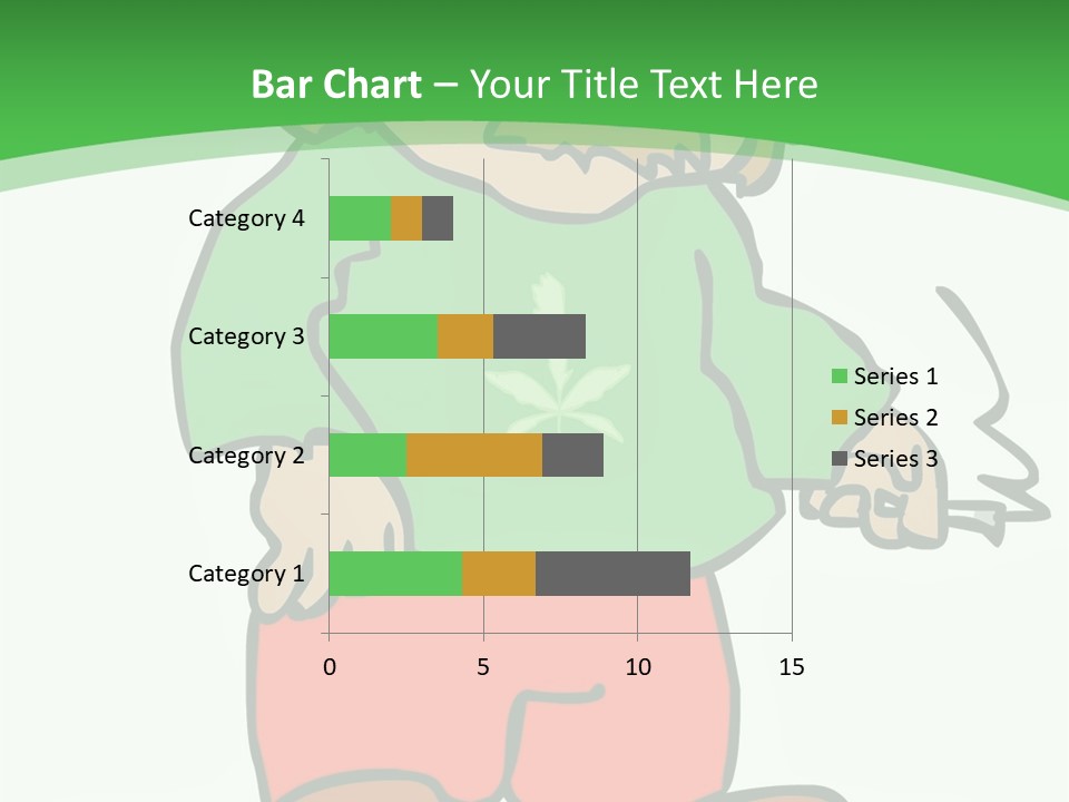 Hippie Smoking A Joint - See My Portfolio For More Great Vectors! PowerPoint Template