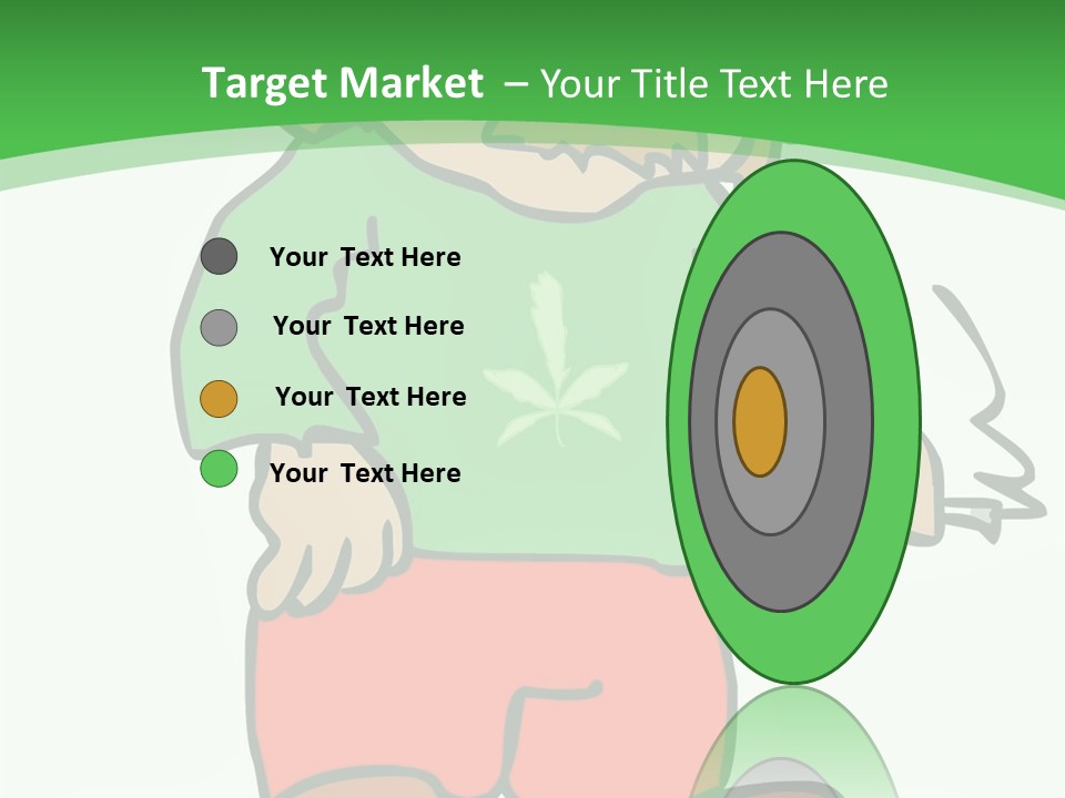 Hippie Smoking A Joint - See My Portfolio For More Great Vectors! PowerPoint Template