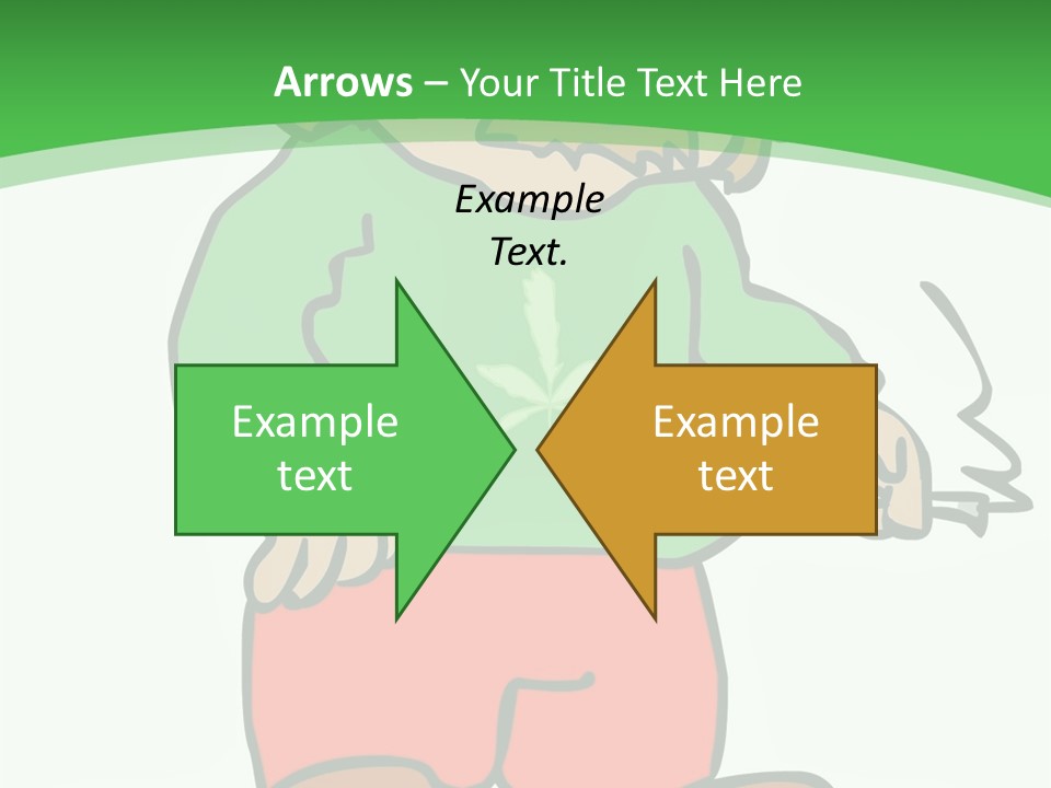 Hippie Smoking A Joint - See My Portfolio For More Great Vectors! PowerPoint Template