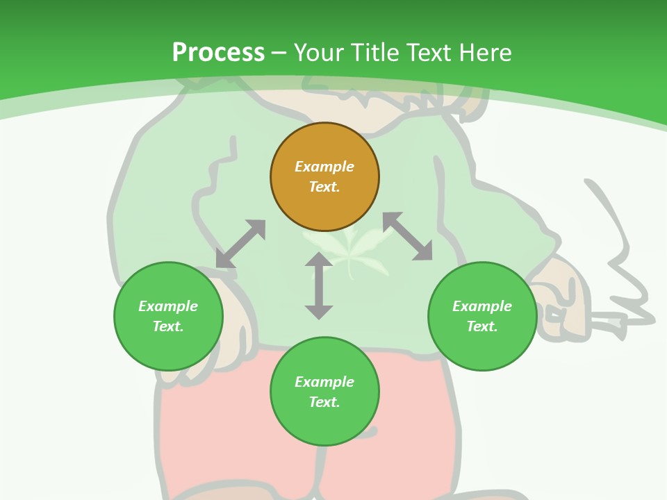 Hippie Smoking A Joint - See My Portfolio For More Great Vectors! PowerPoint Template