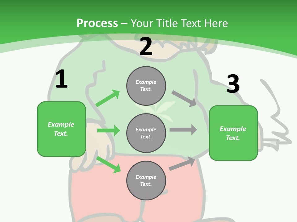 Hippie Smoking A Joint - See My Portfolio For More Great Vectors! PowerPoint Template
