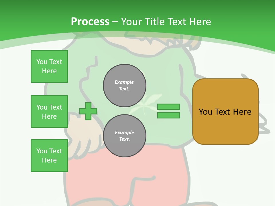 Hippie Smoking A Joint - See My Portfolio For More Great Vectors! PowerPoint Template