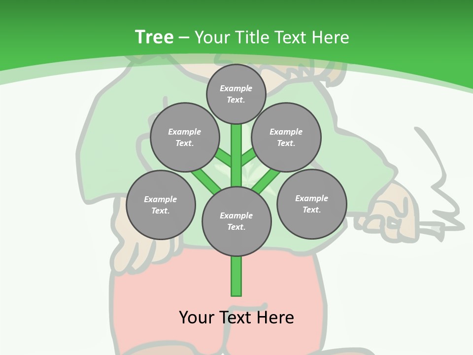 Hippie Smoking A Joint - See My Portfolio For More Great Vectors! PowerPoint Template