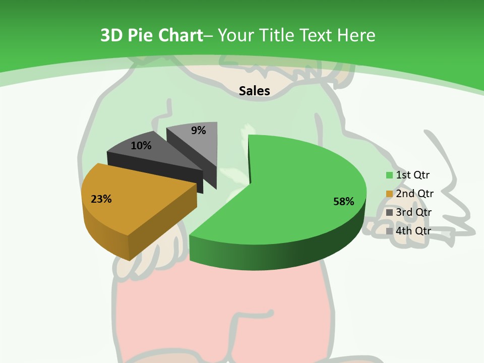 Hippie Smoking A Joint - See My Portfolio For More Great Vectors! PowerPoint Template
