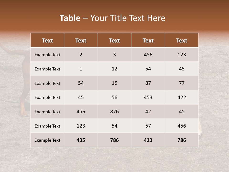 Puppy And Dog Playing PowerPoint Template