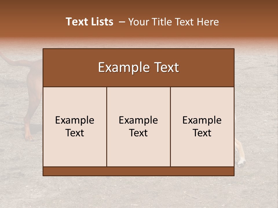 Puppy And Dog Playing PowerPoint Template