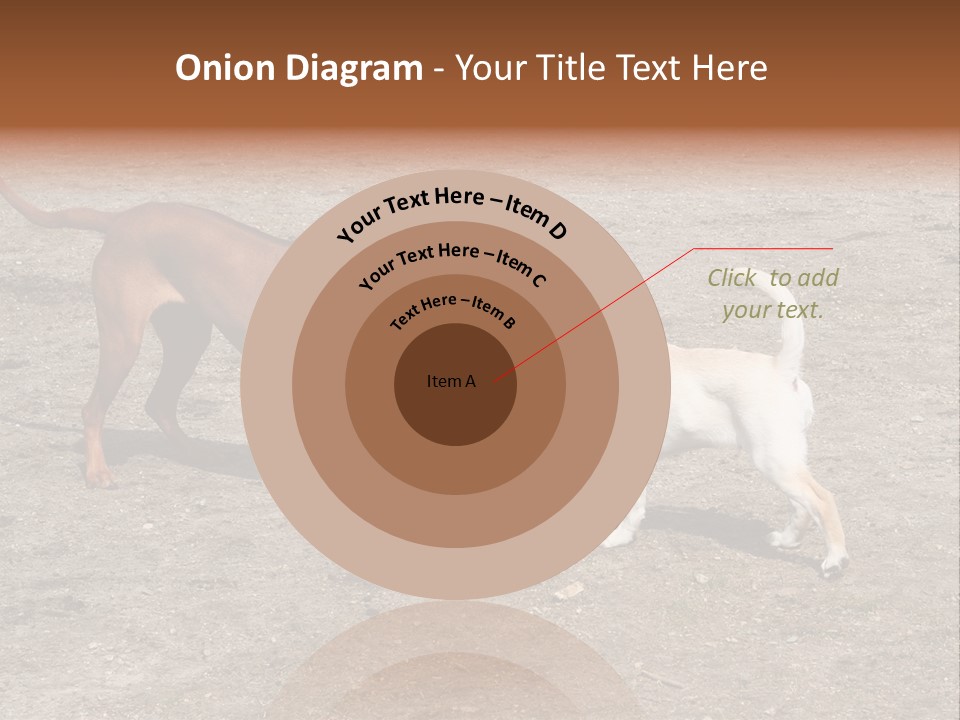 Puppy And Dog Playing PowerPoint Template