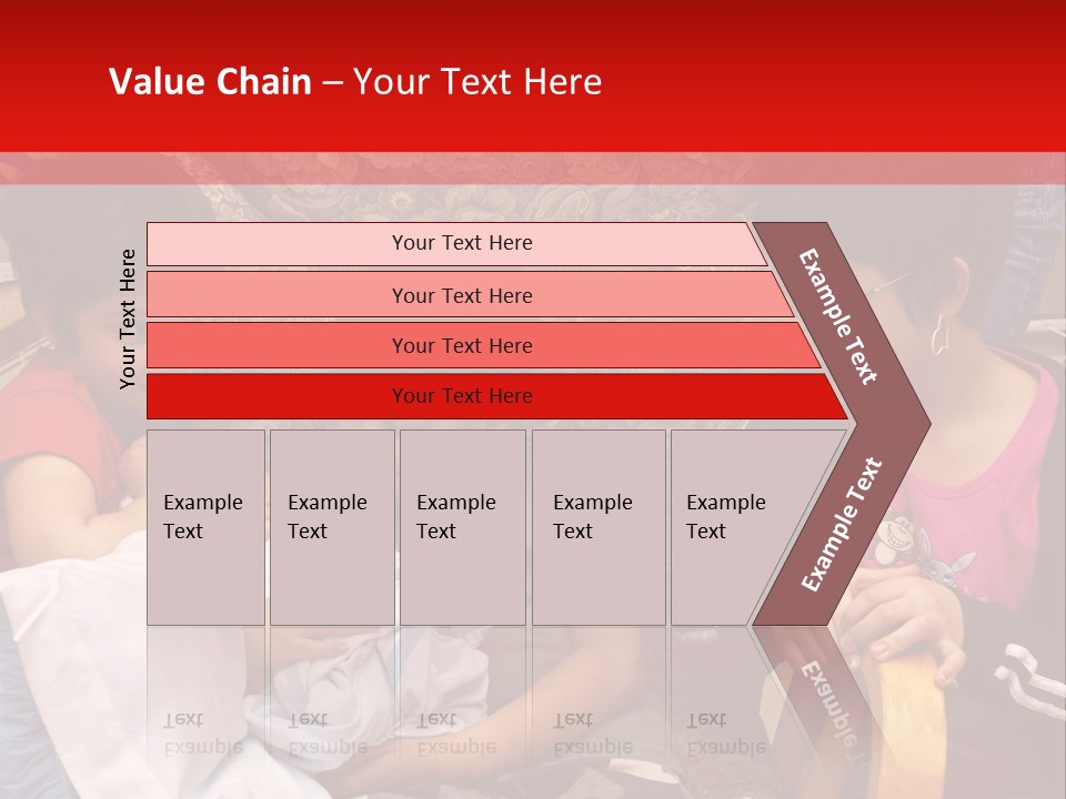 Kids Admiring Their Newborn Brother And Cousin At The Birthing Center. PowerPoint Template