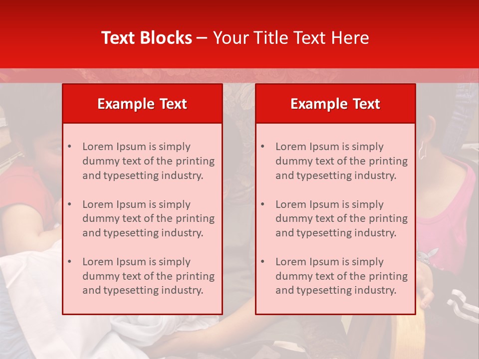 Kids Admiring Their Newborn Brother And Cousin At The Birthing Center. PowerPoint Template