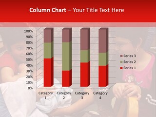 Kids Admiring Their Newborn Brother And Cousin At The Birthing Center. PowerPoint Template