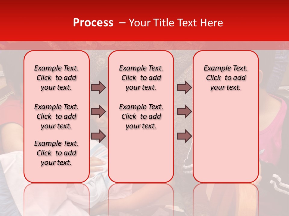 Kids Admiring Their Newborn Brother And Cousin At The Birthing Center. PowerPoint Template