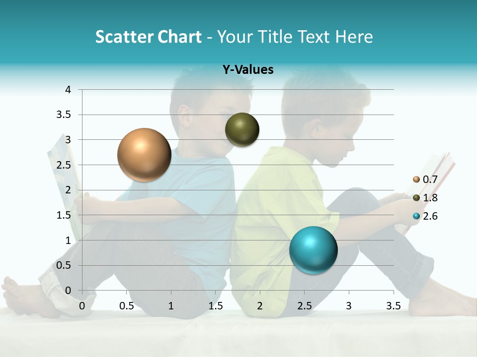 Two Friends Reading A Book, One Boy Looks At The Book Of The Other, Laughing. PowerPoint Template