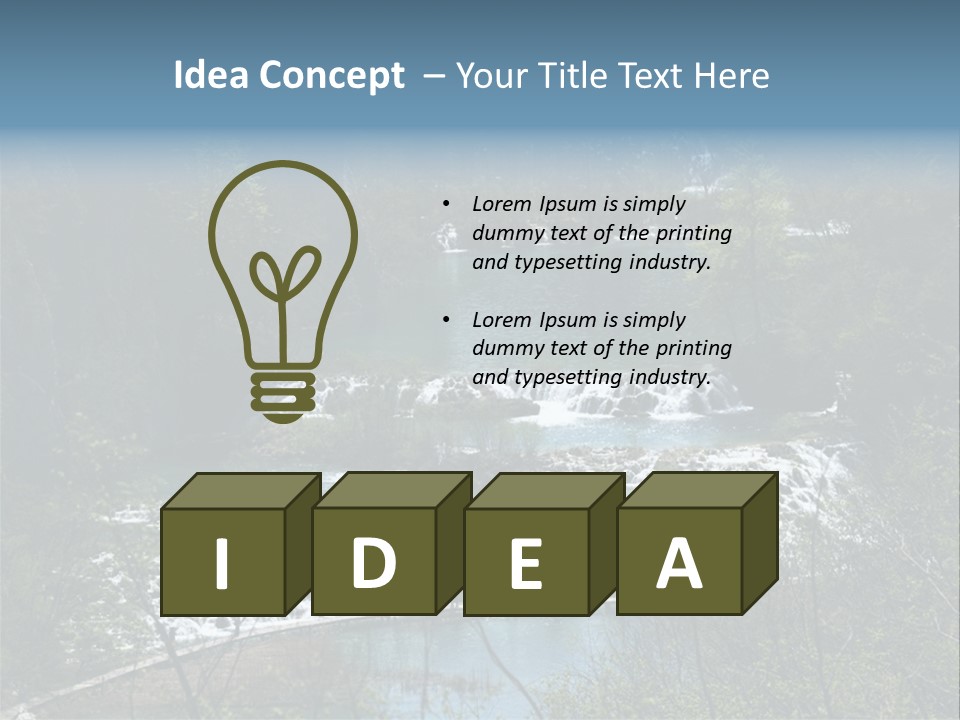 Plitvice Lakes PowerPoint Template