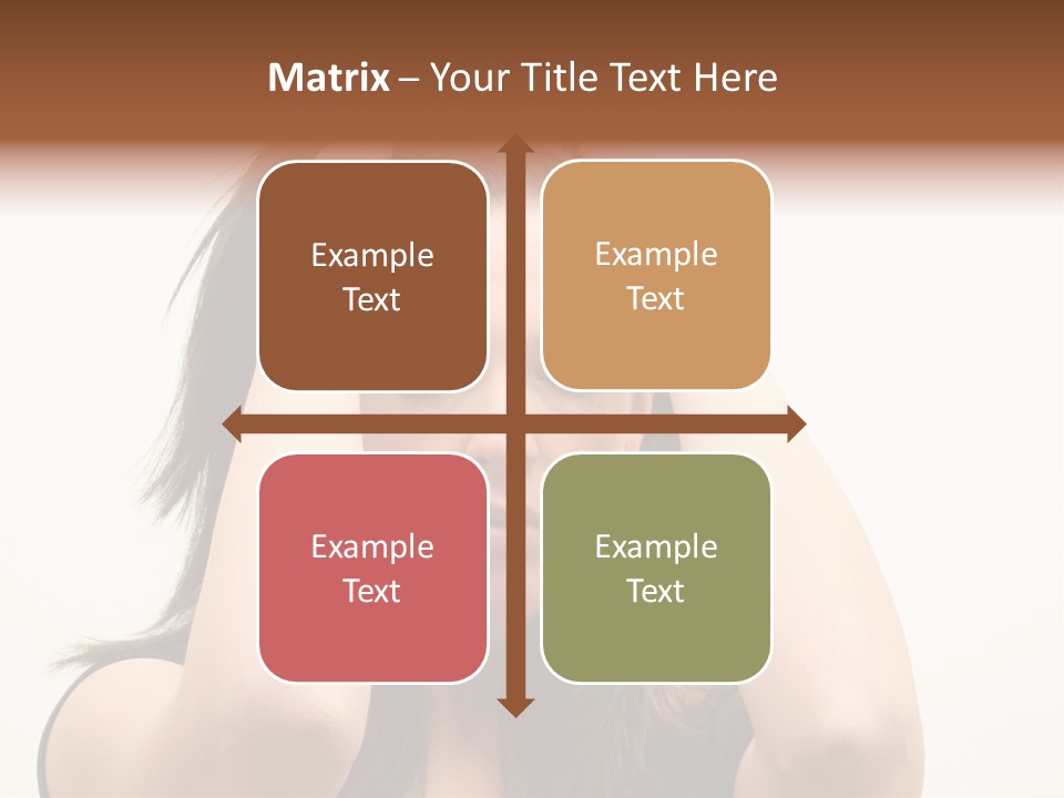 Woman With A Headache Over White Background PowerPoint Template