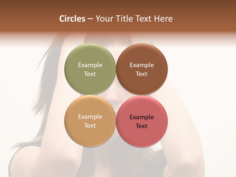 Woman With A Headache Over White Background PowerPoint Template