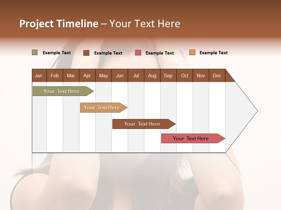 Woman With A Headache Over White Background PowerPoint Template